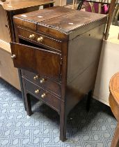 VICTORIAN MAHOGANY WASHSTAND A/F