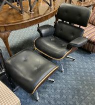 CHARLES EAMES STYLE CHAIR & STOOL