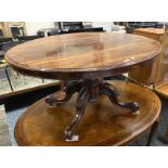 ROSEWOOD TILT TOP DINING TABLE