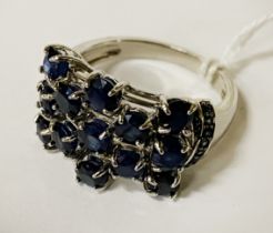 WITHDRAWN LAB SAPPHIRE RING - SIZE R