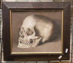 FRAMED VIVIAN BEWICK ''MEMENTO MORI'' - PICTURE SIGNED - 25.5 X 31 CMS APPROX
