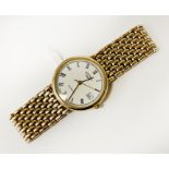 GENTS ROTARY 9 CARAT GOLD QUARTZ WRISTWATCH