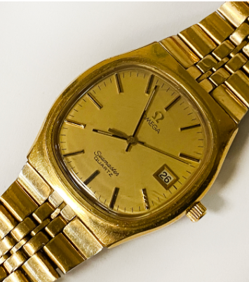 OMEGA SEAMASTER GOLD PLATED WATCH IN BOX - Image 2 of 2