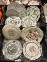 TWO TRAYS OF PLATES INCL. MINTON, MEAKIN ETC