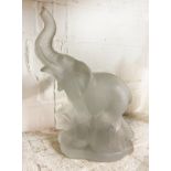 GLASS ELEPHANT - SWEDISH - GOBEL - 25CMS (H) APPROX