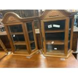 PAIR OF SMALL DISPLAY CABINETS