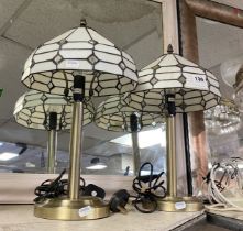 PAIR OF TIFFANY STYLE LAMPS - 48 CMS (H) APPROX