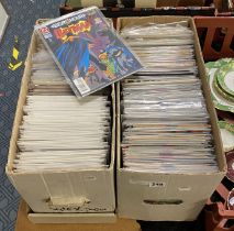 TWO BOXES OF DC & MARVEL COMICS & STAR WARS
