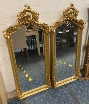 PAIR OF GILTWOOD MIRRORS