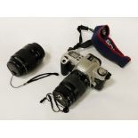 CANON EOS 500 CAMERA WITH 2 LENSES