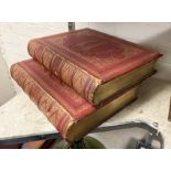 2 LEATHER BOUND COMPLETE WORKS OF WILLIAM SHAKESPEARE A/F