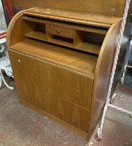 TEAK CYLINDER BUREAU