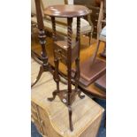 MAHOGANY TWO DRAWER STAND