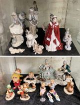 QTY. OF LLADRO FIGURES, NAO & OTHERS