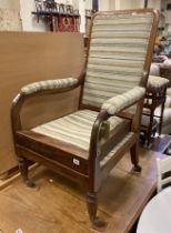 VICTORIAN REED HOLDER CHAIR - A/F