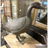 LARGE BRONZE DUCK - 48CMS (H) APPROX