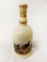 THE FAMOUS GROUSE WADE PORCELAIN HIGHLAND SCOTCH WHISKEY GILDED WITH 24K GOLD