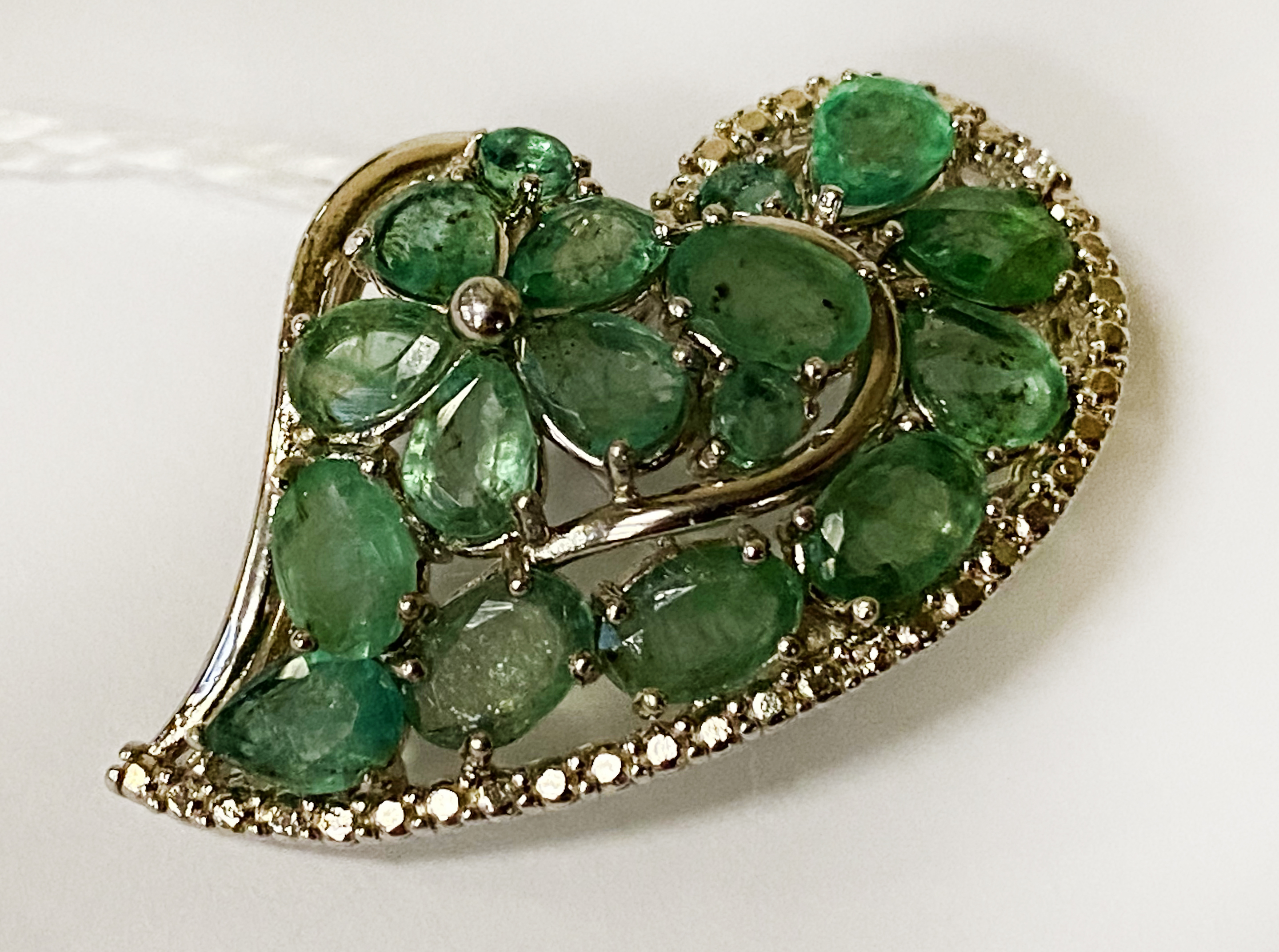 WITHDRAWN LAB EMERALD BROOCH