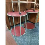 PAIR OF RETRO SIDE TABLES