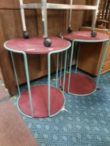 PAIR OF RETRO SIDE TABLES