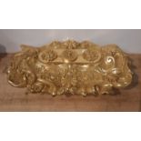 GILT BRONZE INKWELL SIGNED HENRY DASSON - 6CM (H) APPROX