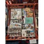 TRAY OF CIGARETTE CARDS & FIRST DAY COVERS
