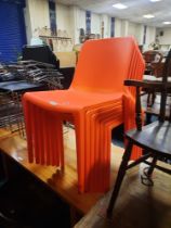 7 TANGERINE CAFE CHAIRS BY HATTON