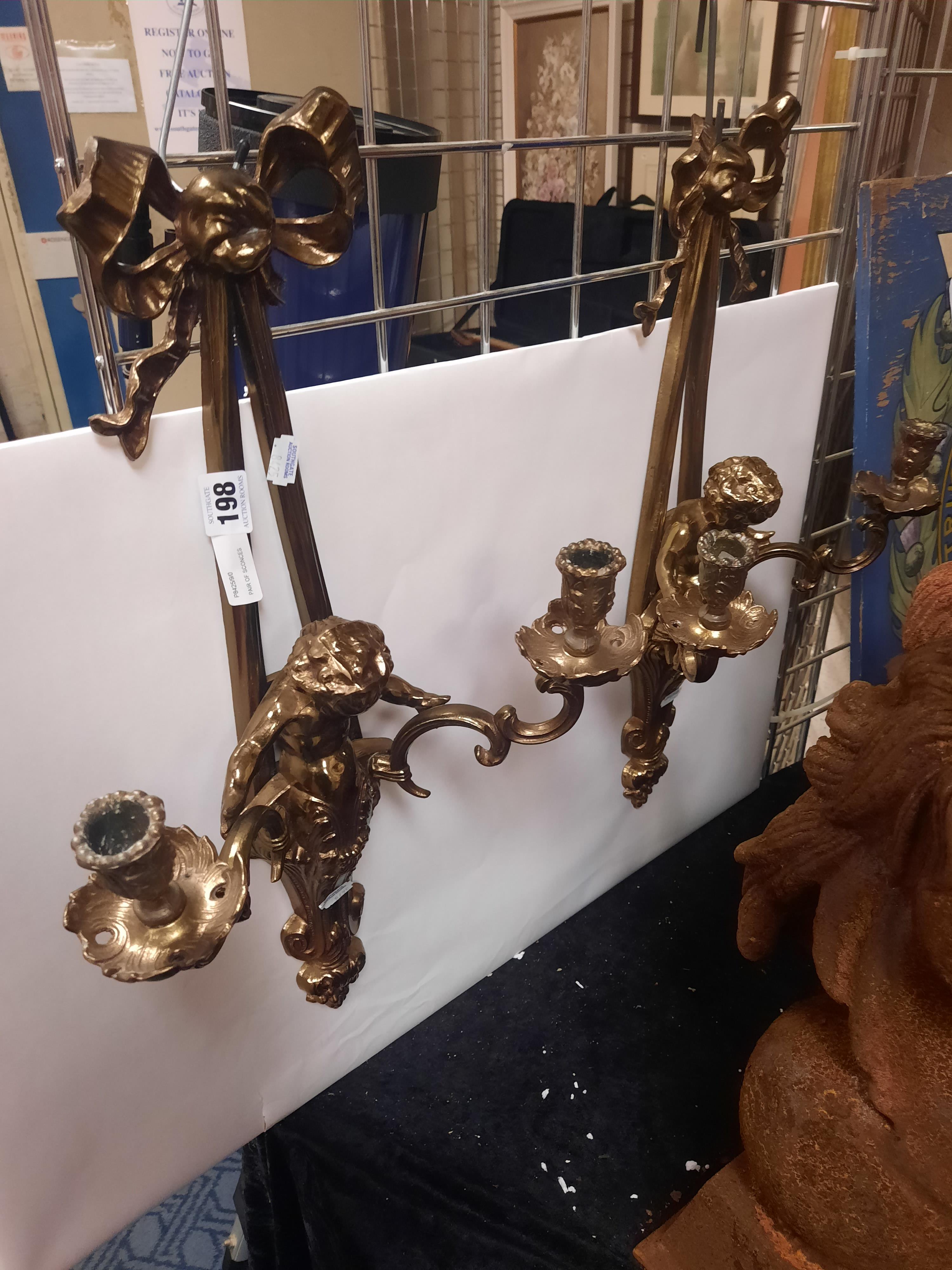 PAIR OF SCONCES