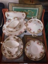 COLLECTION OF ROYAL ALBERT ''CELEBRATION'' CHINA WITH SILK PLACE MATS
