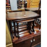 DARK WOOD ERCOL NEST OF TABLES
