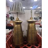 PAIR OF SKIDMORE & SONS UPCYCLED MILK CHURN LAMPS - 72 CMS (H) APPROX