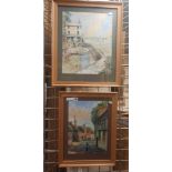 TWO LITHOGRAPHS - D.C THOMAS 2 - THE BOATHOUSE, LAUGHHARNE - THE HOME STUDY OF DYLAN THOMAS & THE