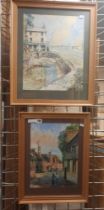 TWO LITHOGRAPHS - D.C THOMAS 2 - THE BOATHOUSE, LAUGHHARNE - THE HOME STUDY OF DYLAN THOMAS & THE