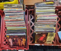 TWO TRAYS OF MIXED LP'S & 45'S