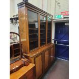 WALNUT BOOKCASE CABINET