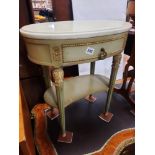 MARBLE TOP OCCASIONAL TABLE