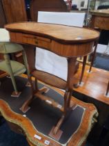 VICTORIAN KIDNEY SHAPED OCCASIONAL TABLE