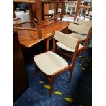 STAMPED MADE IN DENMARK TABLE & FOUR CHAIRS
