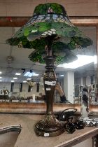 LARGE TIFFANY STYLE TABLE LAMP - 70CMS (H) APPROX