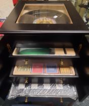 COMBINATION GAME SET: BACKGAMMON, CHECKERS, CHESS ETC - AS NEW