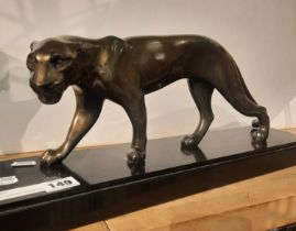 M FONT PANTHER FIGURE SIGNED ON BASE 18CMS (H) APPROX