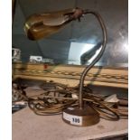 EARLY ART DECO BRASS TABLE LAMP