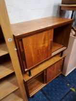 PAIR OF TEAK SIDE CABINETS