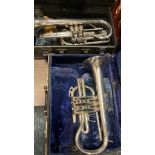 AMERICAN CASED CORNETS IN ORIGINAL CASES