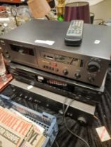 NAD CASSETTE DECK, PHILIPS DISK DRIVE & NAD STEREO AMPLIFIER