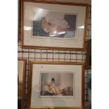 2 RUSSELL FLINT PRINTS WITH GALLERY STAMPS