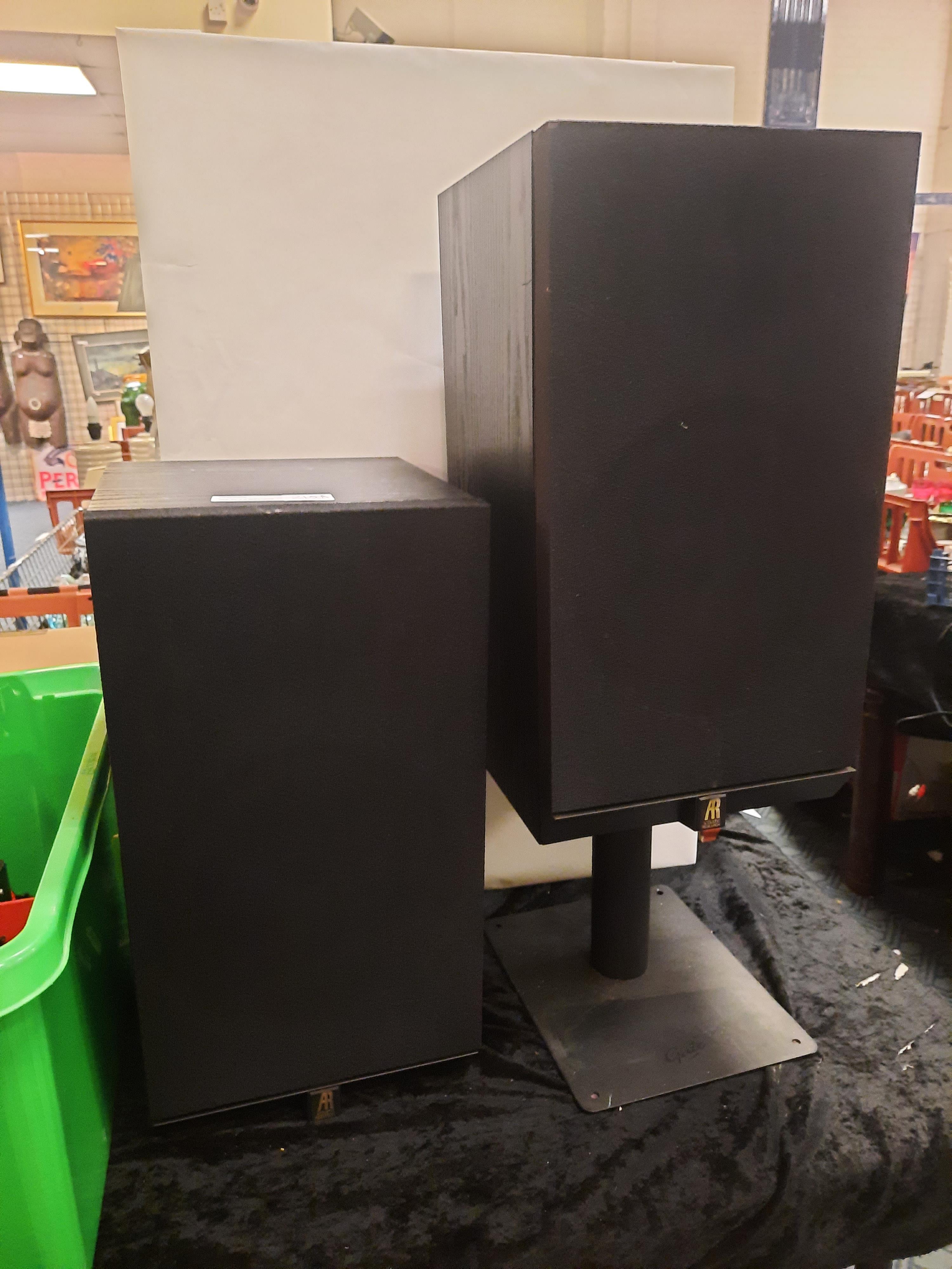 PAIR OF A R SPEAKERS - 44.5 CMS (H) APPROX