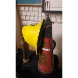 SIMPLEX FIRE EXTINGUISHER, FIRE NOZZLE & LONDON FIRE BRIGADE HELMET