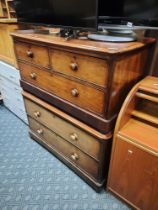 VICTORIAN 2 DRAWER & 3 DRAWER CHESTS