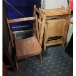 6 FOLDING VINTAGE CHAIRS